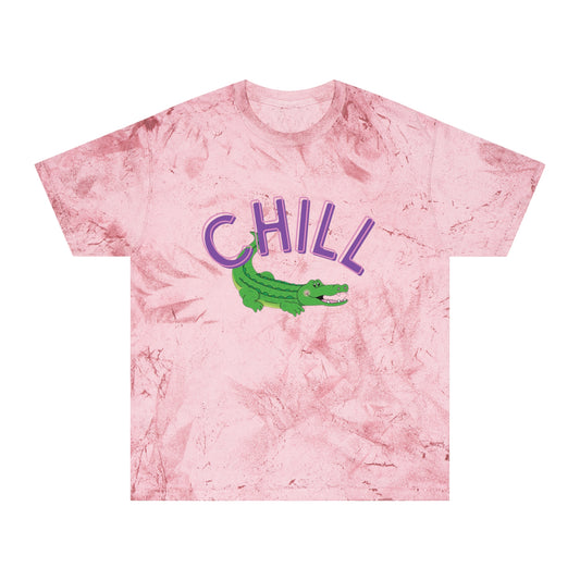 CHILL Crocodile Unisex Soft-Washed Dyed 100% Soft Cotton T-Shirt