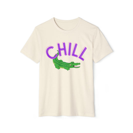 Chill Croco Unisex Recycled Organic T-Shirt
