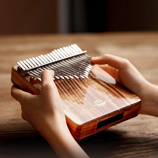 Hluru 17/21-Key Kalimba Thumb Piano - High-Quality Wood, Portable Instrument